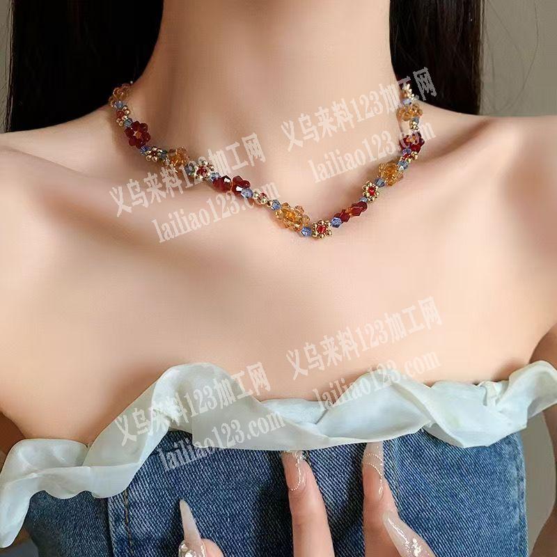 【发河南做】穿珠子手工活外发，如图，编织