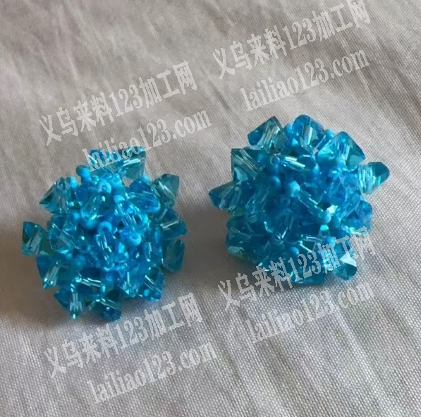 【发外地】穿珠子编织花簇订单，外发加工，