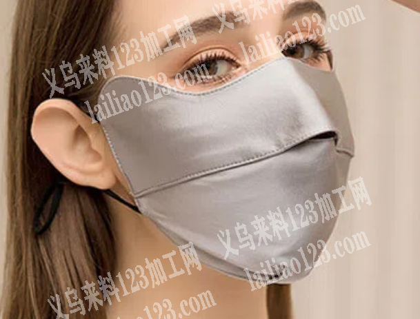大量如图真丝口罩外发加工，寻找缝纫加工厂