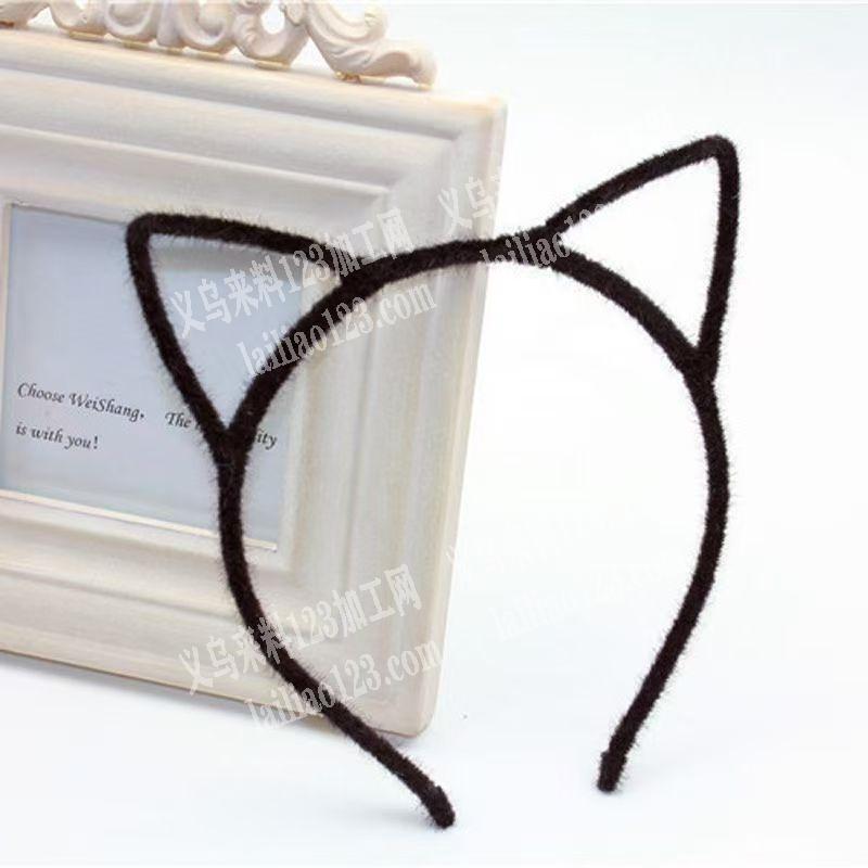 我厂有大量毛绒条绕头箍手工活外发，毛绒条