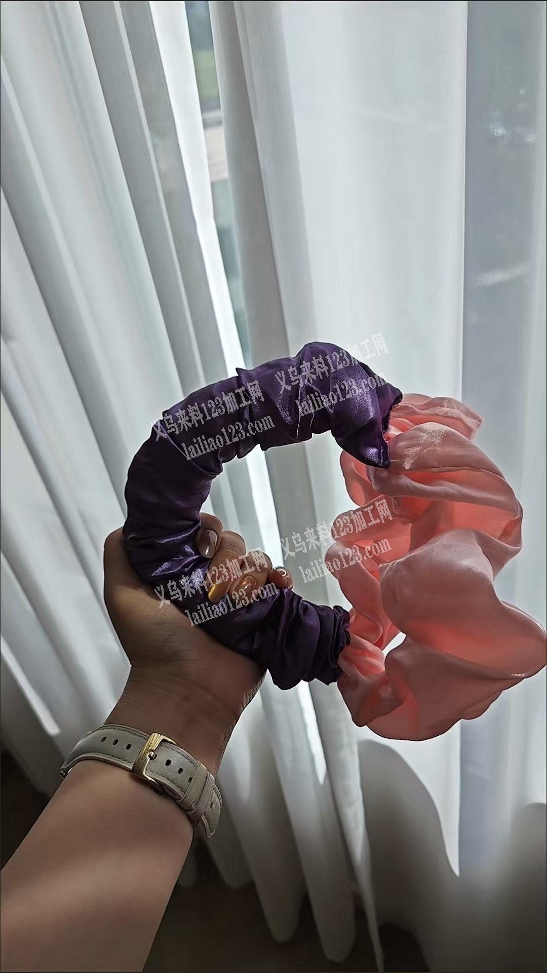 这个布艺发圈，大长圈，寻找工厂，做的请联