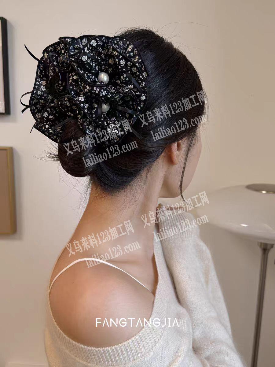 布艺发夹的手工活外发，如图，寻找专业做这