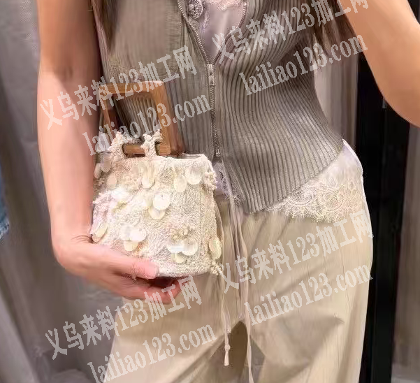 【手提包订单】如图。寻找专业做串珠贝壳手