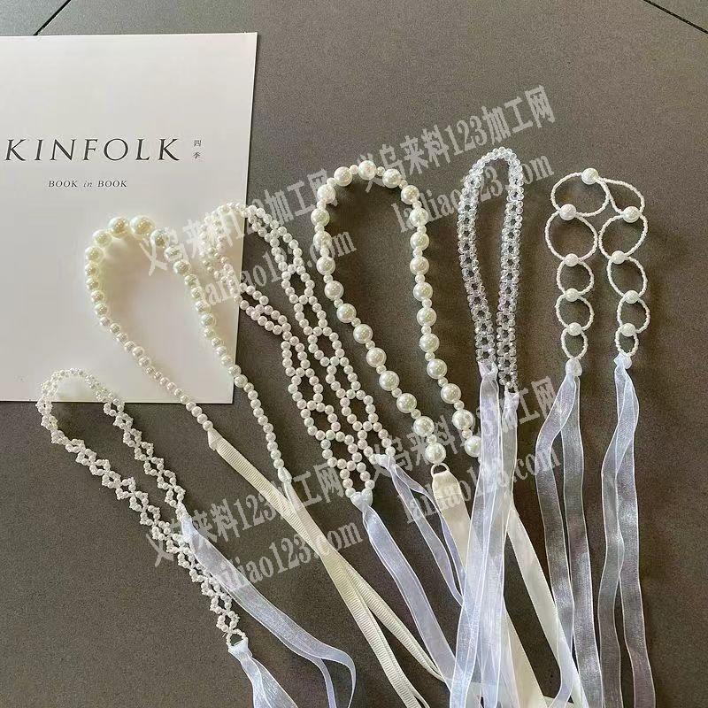 头饰的手工活外发加工，如图，绕头箍的手工