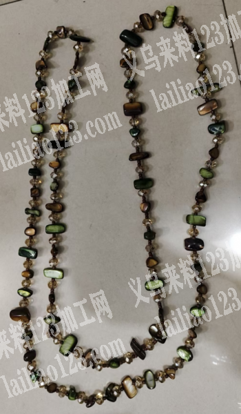穿碎石项链，串珠项链，外发加工，寻找手工