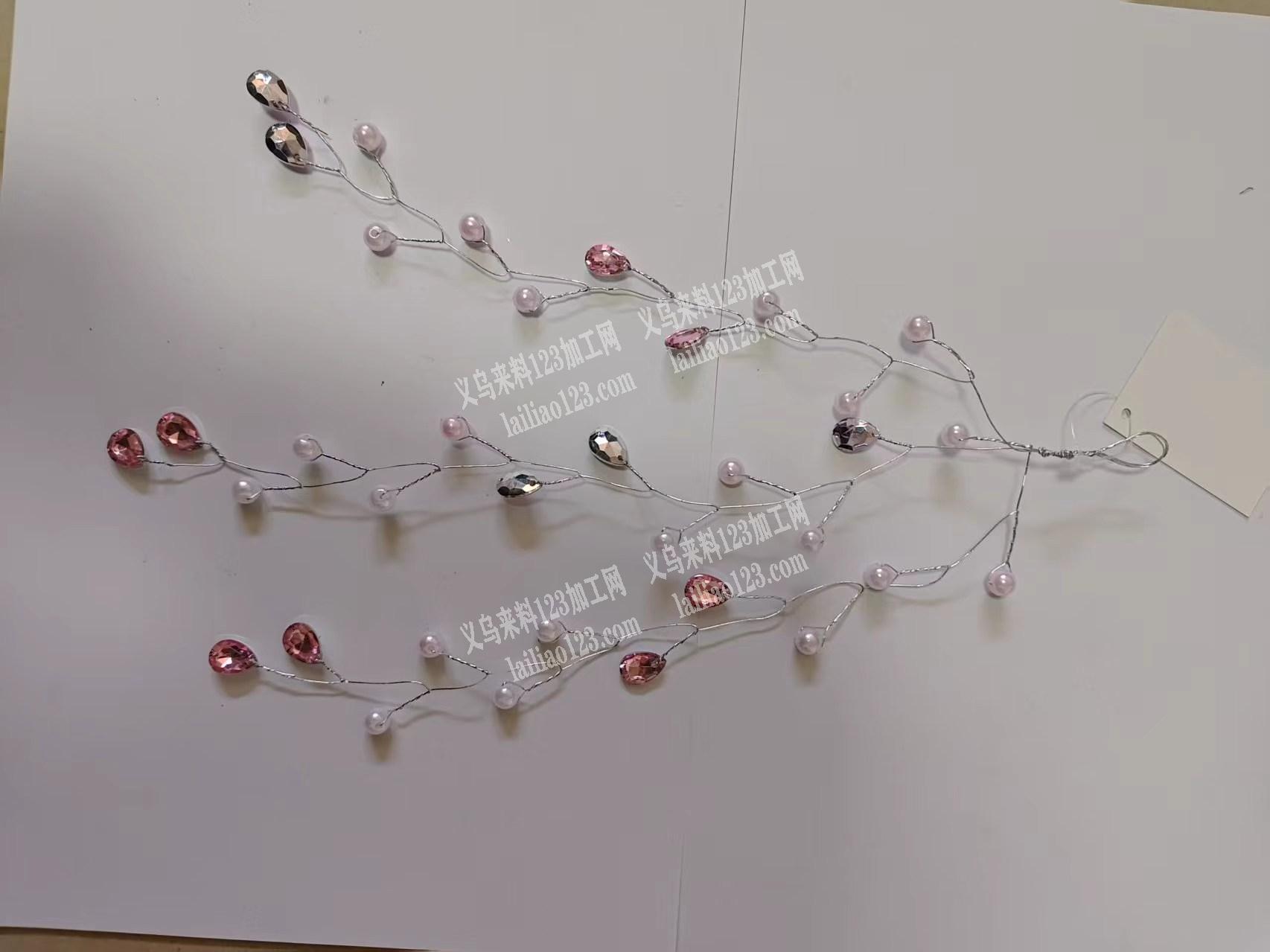 20万手工活外发加工【扭铜丝新娘饰品】，