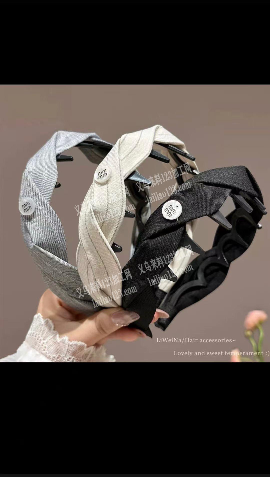 承接加工，布艺发箍，辫子，套布，打结，全