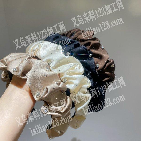 承接加工，布艺发箍，辫子，套布，打结，全