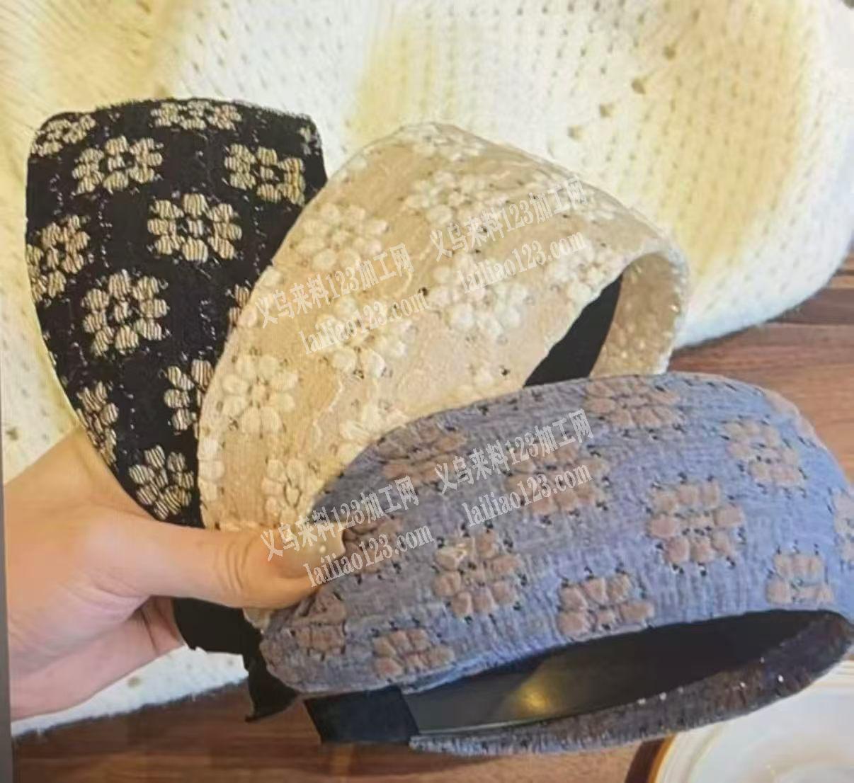 承接加工，布艺发箍，辫子，套布，打结，全