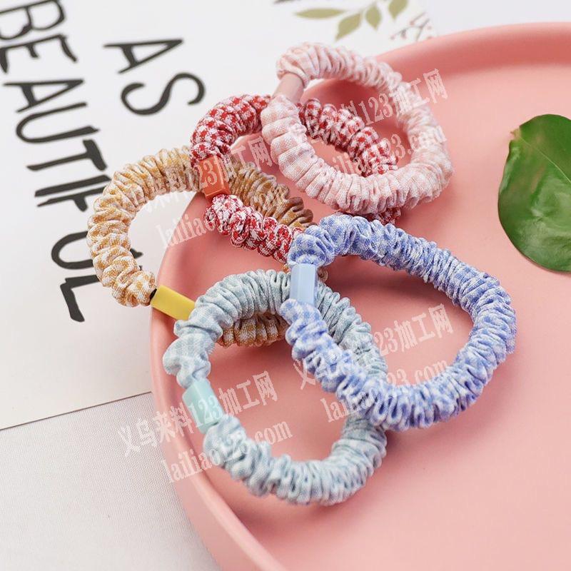 承接发圈加工，各种尺寸翻条，皮筋打头粘接