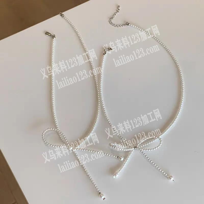 穿珠挂圈编织的手工活外发，