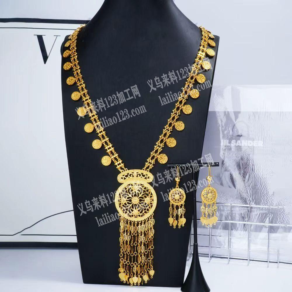 大量耳环项链夸张饰品订单，寻找专业做如图