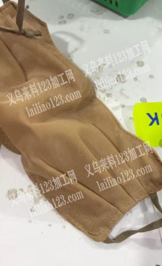 布艺网纱口罩外发加工【可发外地】，如图，
