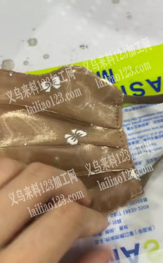 布艺网纱口罩外发加工【可发外地】，如图，