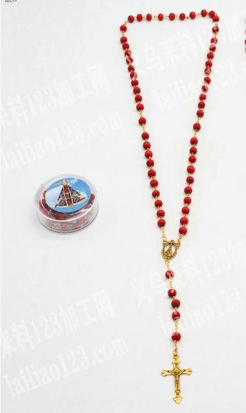 耶稣项链成品订单，如图，念珠项链成品订单