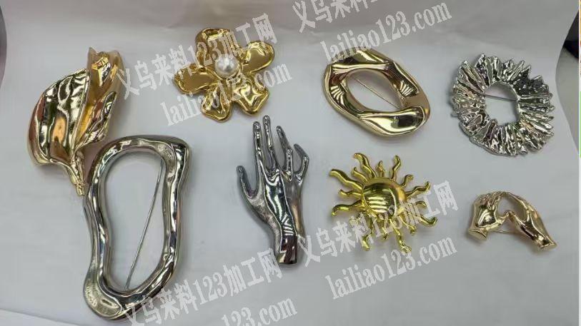 【压铸】胸针订单，如图，合金的，寻找合金