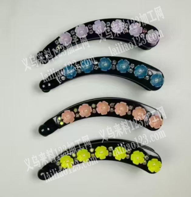 如图2款塑料的香蕉夹子订单，胚子订单，寻