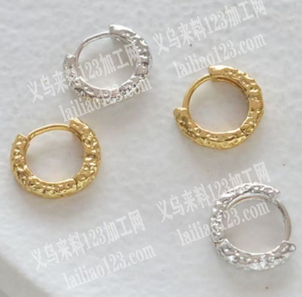 外贸公司耳环订单【外发翻砂】合金耳环，翻