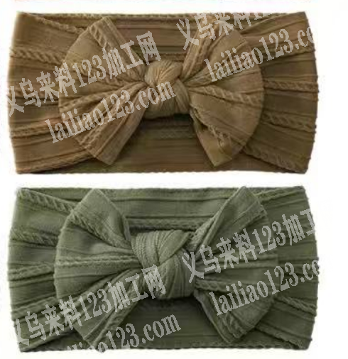 宝宝针织发带成品订单，如图圆机做的，寻找
