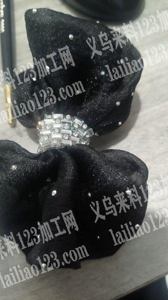 【手缝的手工活外发】如图，布艺蝴蝶结饰品