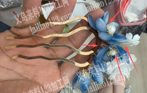 头饰【手工活外发】新年华手工订单，如图，
