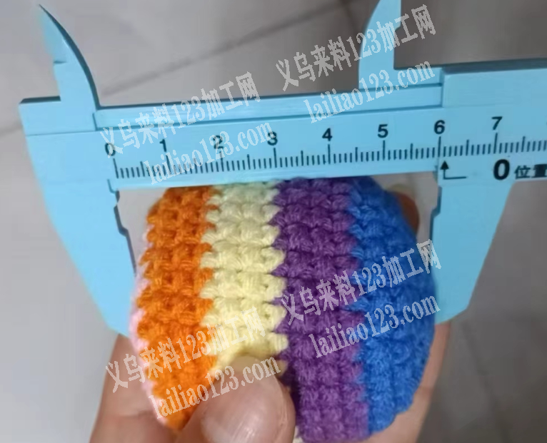 6公分的钩针编织沙包订单，如图，寻找专业