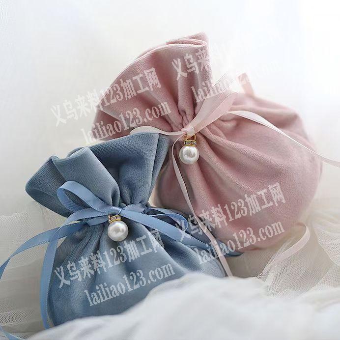 毛绒束口袋订单，。寻找专业做这个袋子的工