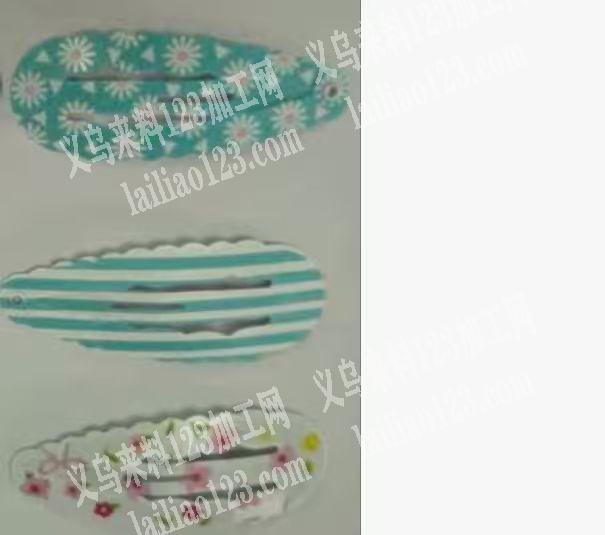 大量BB夹印花外发加工，如图，寻找印花的