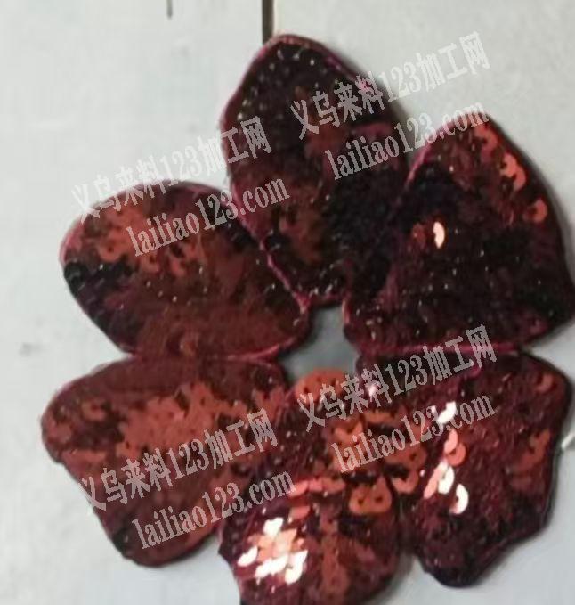 绣花外发加工，如图，亮片绣，寻找专业做亮