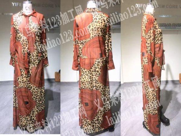 【服装订单】外贸长袍外发加工，纯加工。如