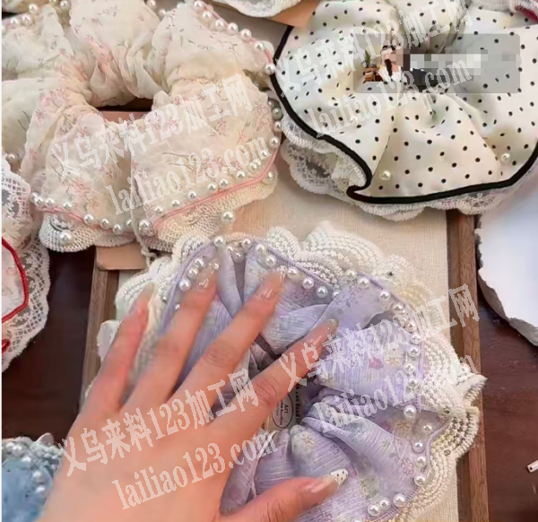 布艺毛绒发圈成品订单，寻找成品工厂合作，