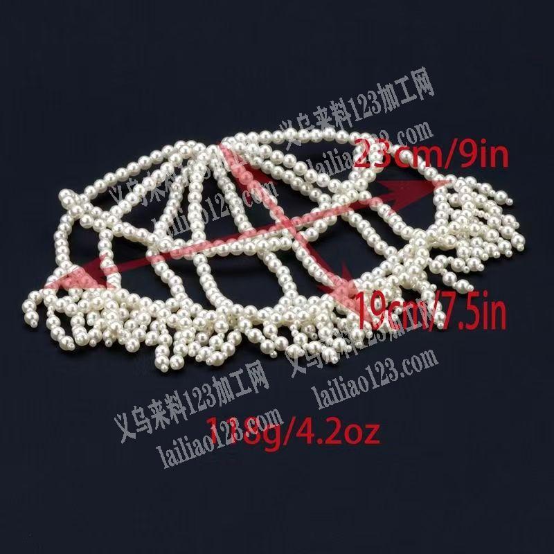 串珠编织帽子，外发加工，如图，