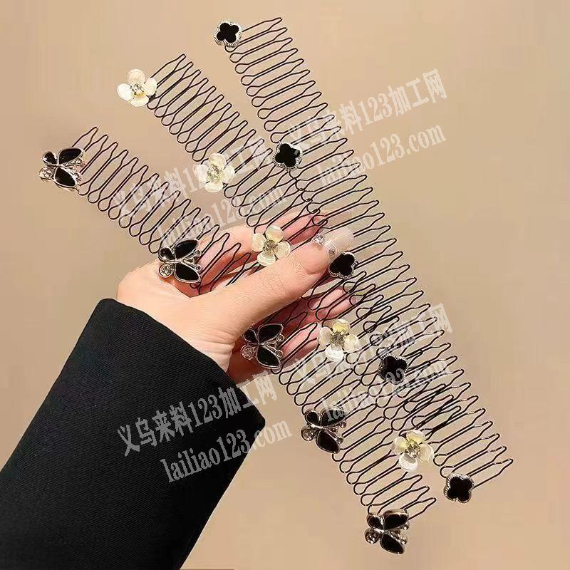 发饰粘胶的手工活外发加工，纯加工，如图，