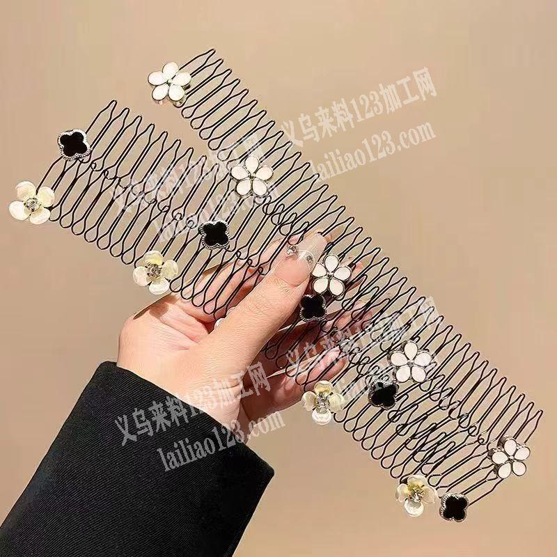 发饰粘胶的手工活外发加工，纯加工，如图，