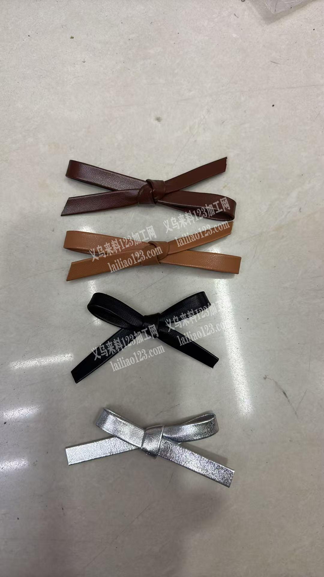 打皮蝴蝶结手工活外发，如图，寻找打蝴蝶结