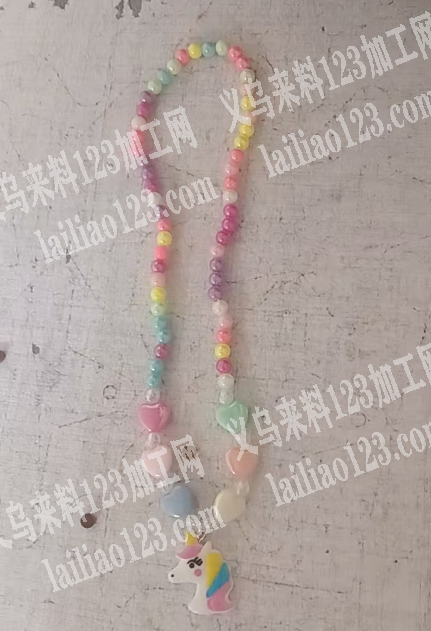 【儿童项链穿珠子】大量穿珠子的手工活外发