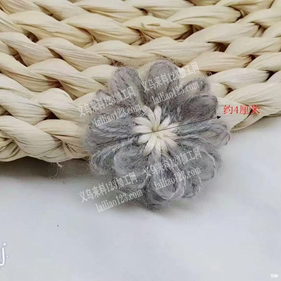 如图，手工毛线花成品订单，寻找成品工厂。