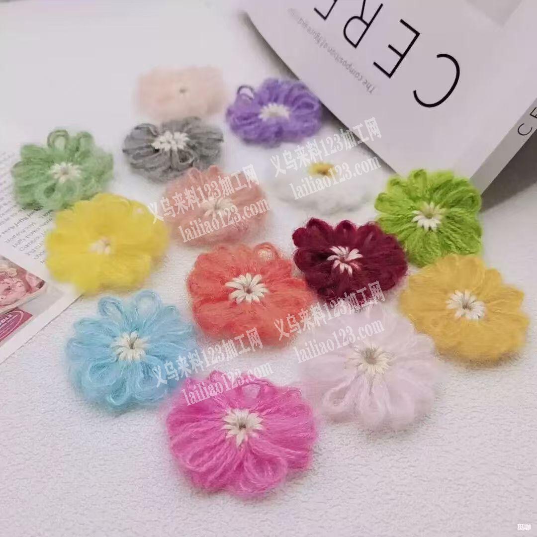 如图，手工毛线花成品订单，寻找成品工厂。