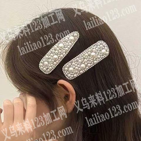 珍珠发夹成品订单，如图，寻找成品工厂，请