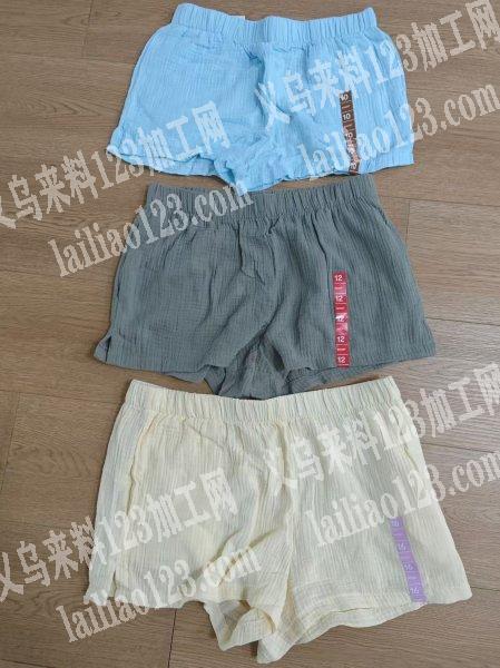 整单时装短裤，全棉梭织，尺码6#~20#