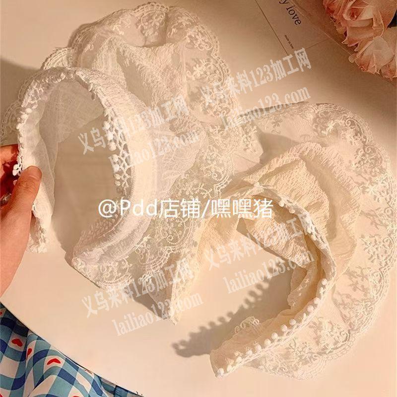 这个发箍有单，蕾丝三角巾包头巾订单，寻找