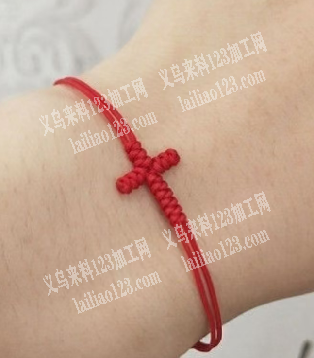 【耶稣十字架的手链编织的手工活】如图，寻