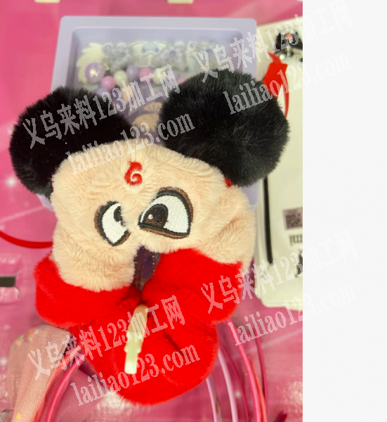 毛绒发圈订单，如图，寻找源头工厂，请联系