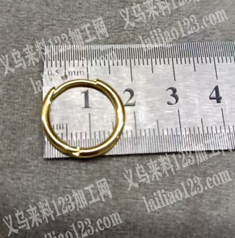 发外地，大量铜耳扣订单，如图，要毛胚铜耳