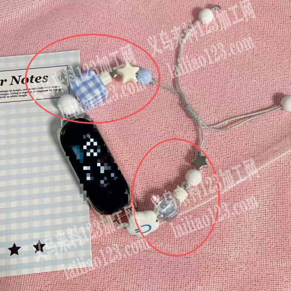 【发外地做】穿珠子穿配件+编织打结的手工