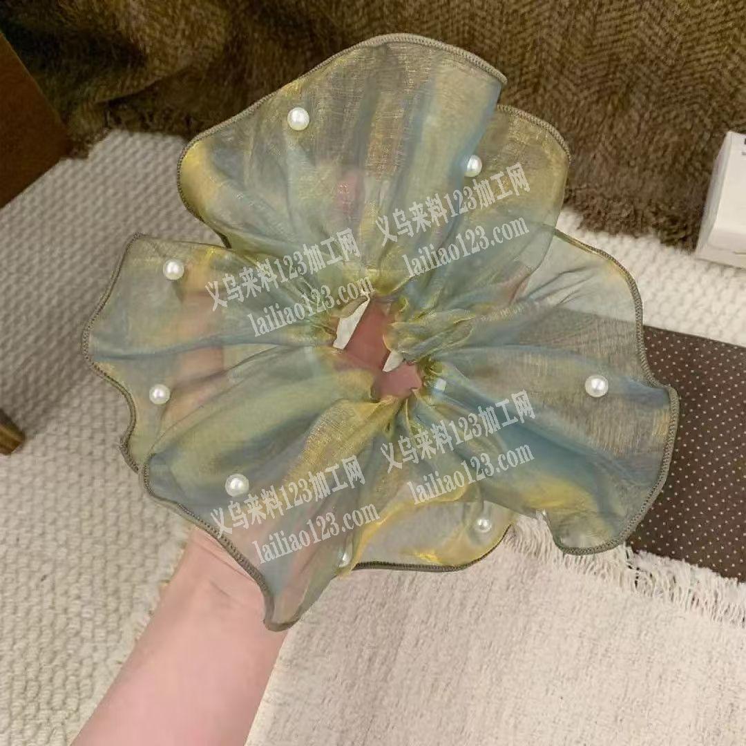 网纱密拷布艺发圈订单，成品订单，寻找成品