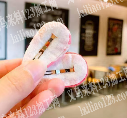 【大量手工活】可发外地这个布艺发夹粘胶的