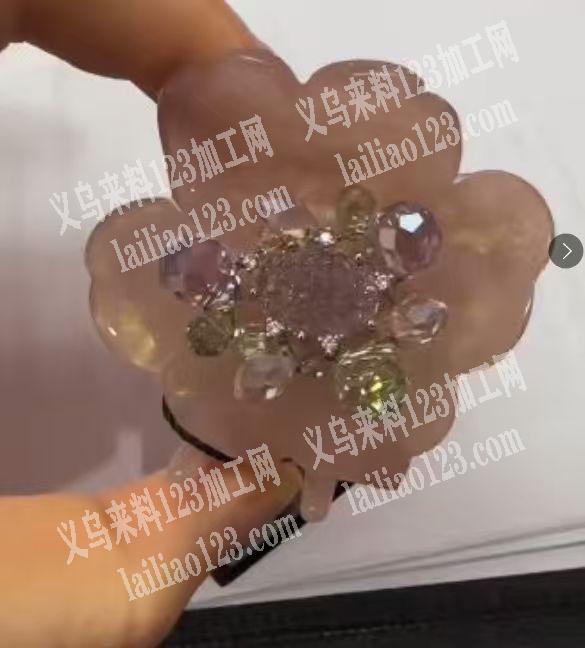 公司有订单，如图采购订单，水晶戒面谁家可