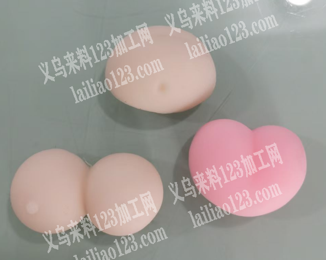 注塑。防撞蜜桃屁股硅胶软胶配件订单，如图