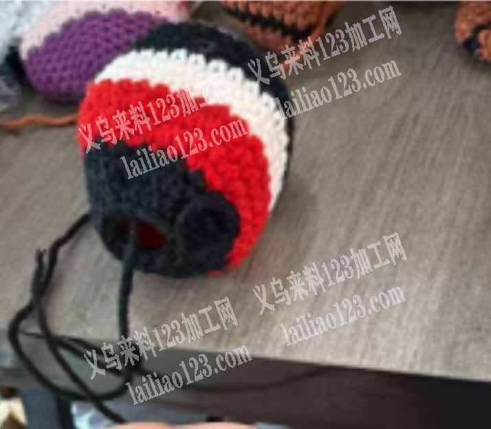 手工钩针编织沙包，手工活外发，封口的手工